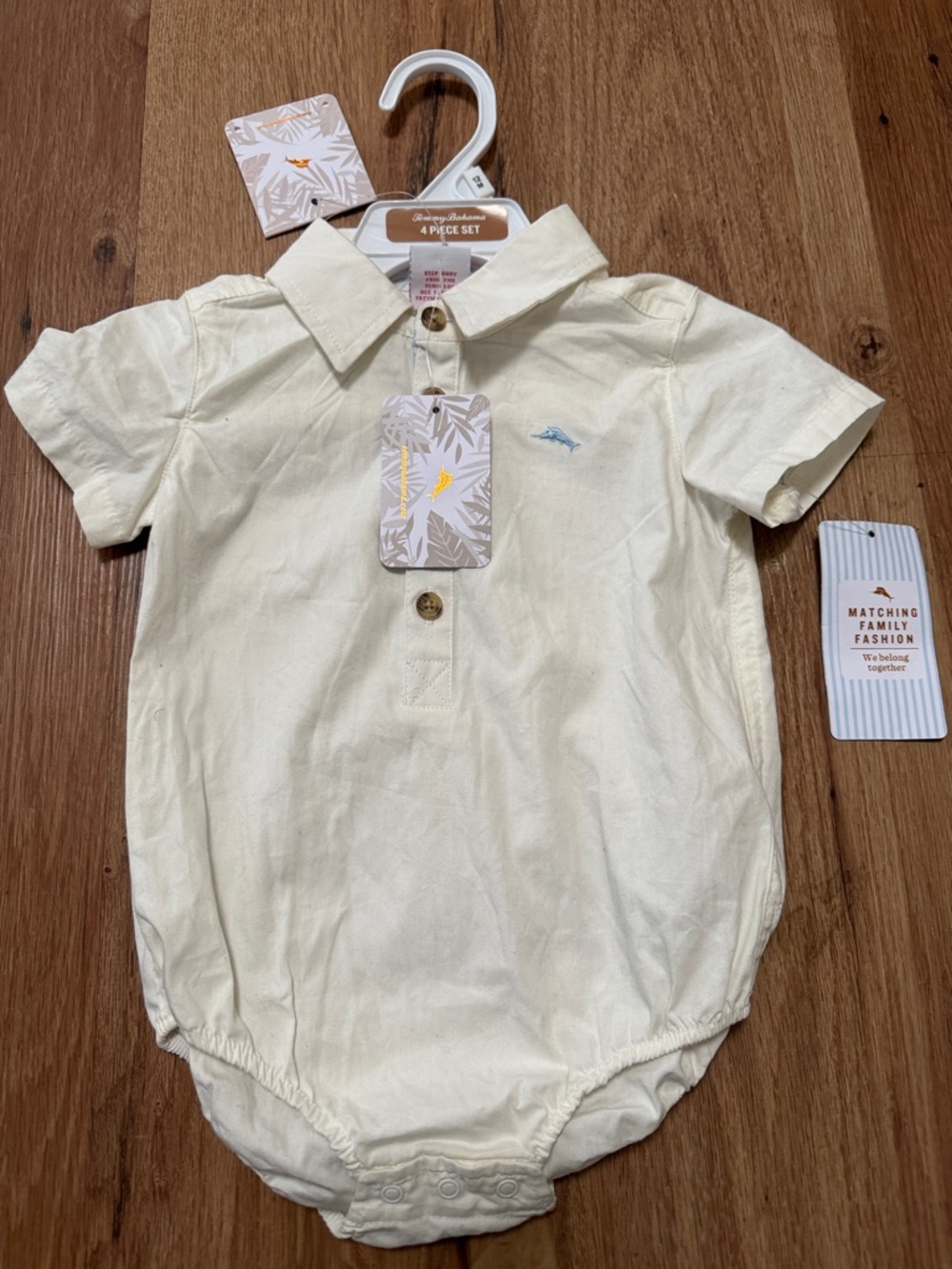 Tommy Bahama onesie, NWT, size 12 M